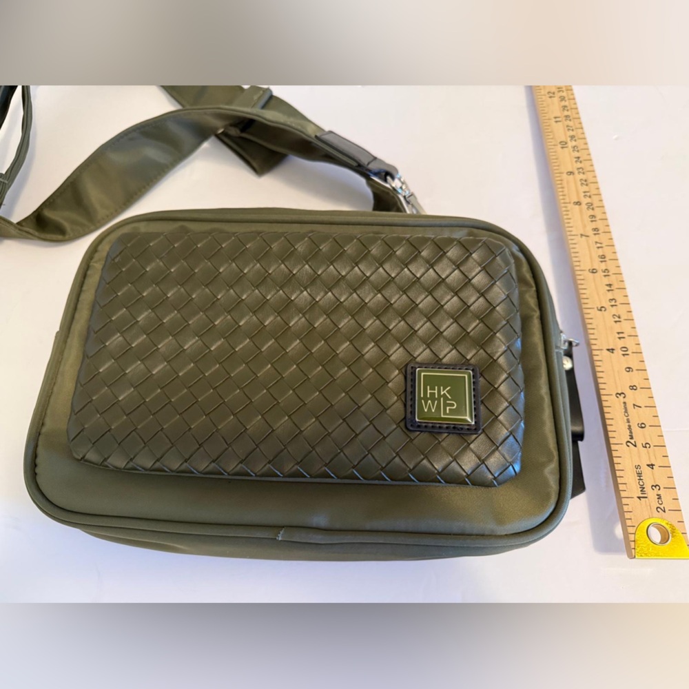 IHKWIP Olive Green Woven Nylon Crossbody Camera Bag - Picture 8 of 8